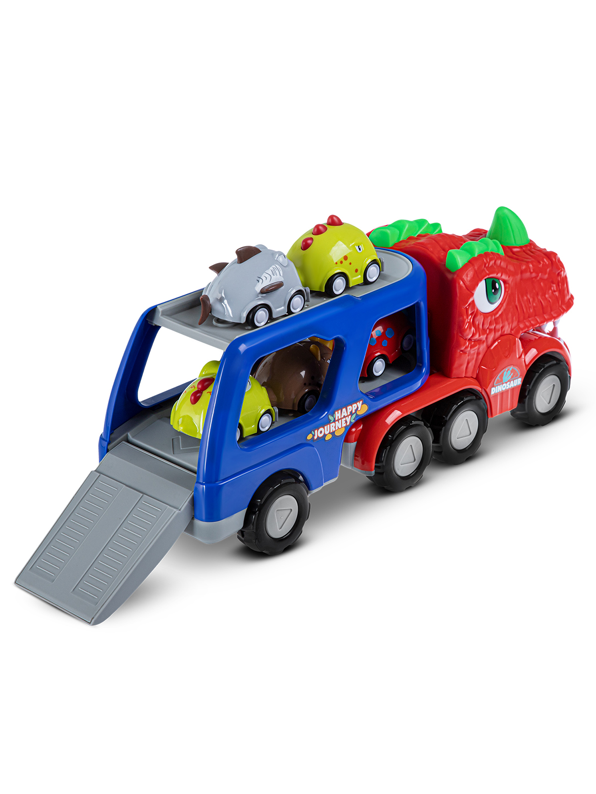 Автовоз AUTODRIVE Динозавр с паром JB0405012 - фото 16