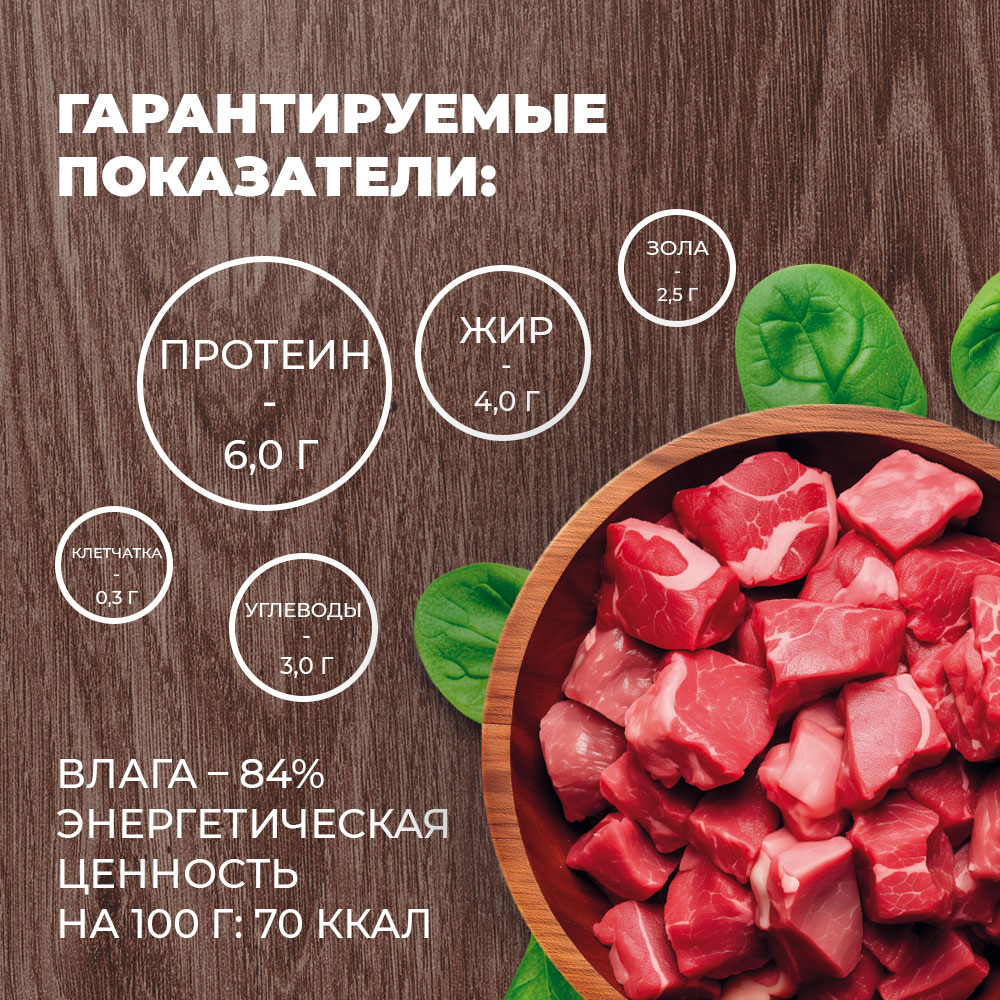 Консервы для собак Родные корма мясные кусочки в соусе по-суздальски 970г - фото 4