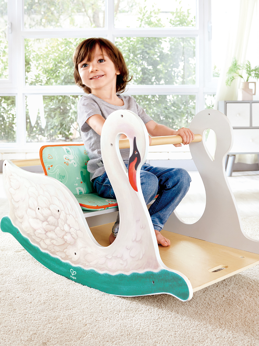 Качалка Hape лошадка, с ручкой - фото 4