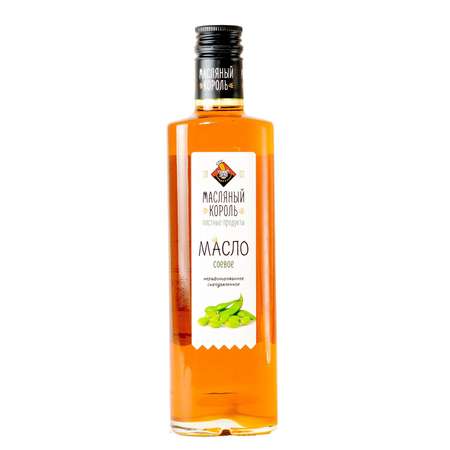Масло Масляный король нерафинированное соевое 350мл