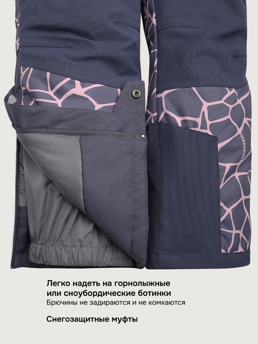 Куртка и полукомбинезон NIKASTYLE 7з3225 розовый/инжир - фото 14