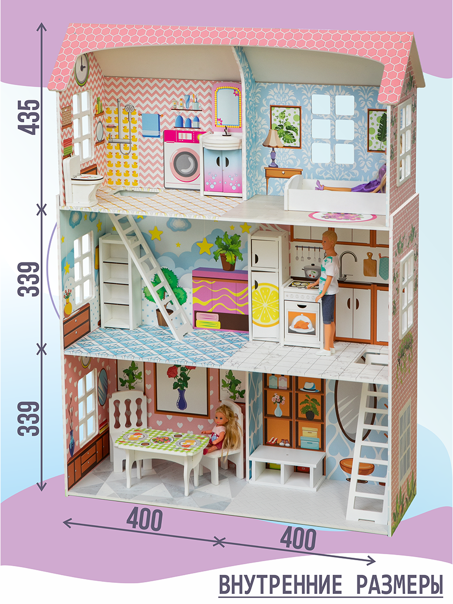 Домик для кукол ViromToys с мебелью Бд1101 - фото 3