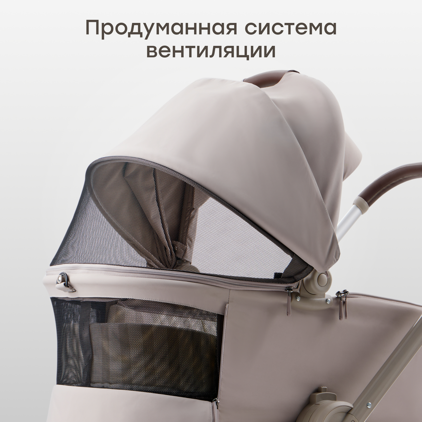 Коляска 2в1 Happy Baby серый - фото 6
