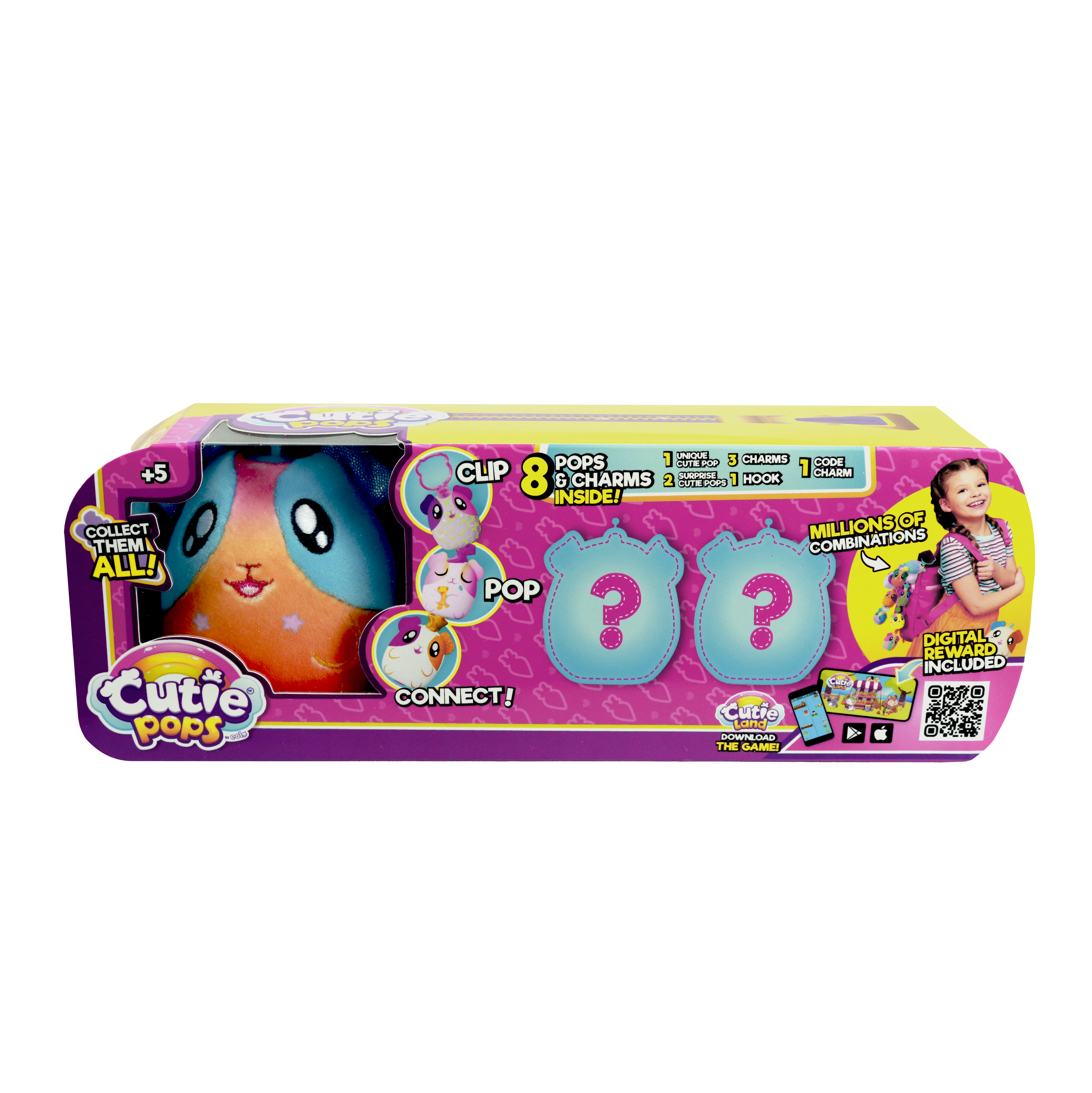 Брелок EOLO Плюшевый CutiePops сюрприз 3шт - фото 9