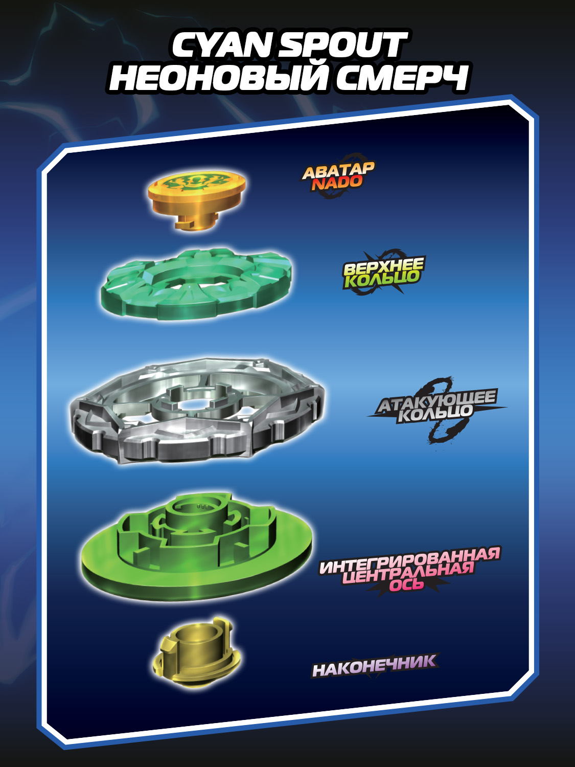 Игровой набор Infinity Nado Неоновый смерч Мэйджор - фото 19