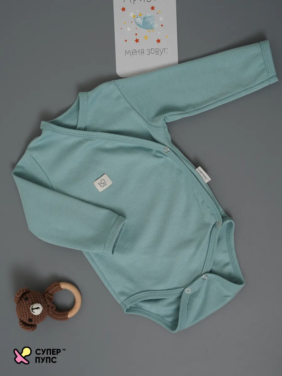 Боди 3 шт Супер Пупс нбр/3пр/бд/зап/голубыерыбки - фото 13
