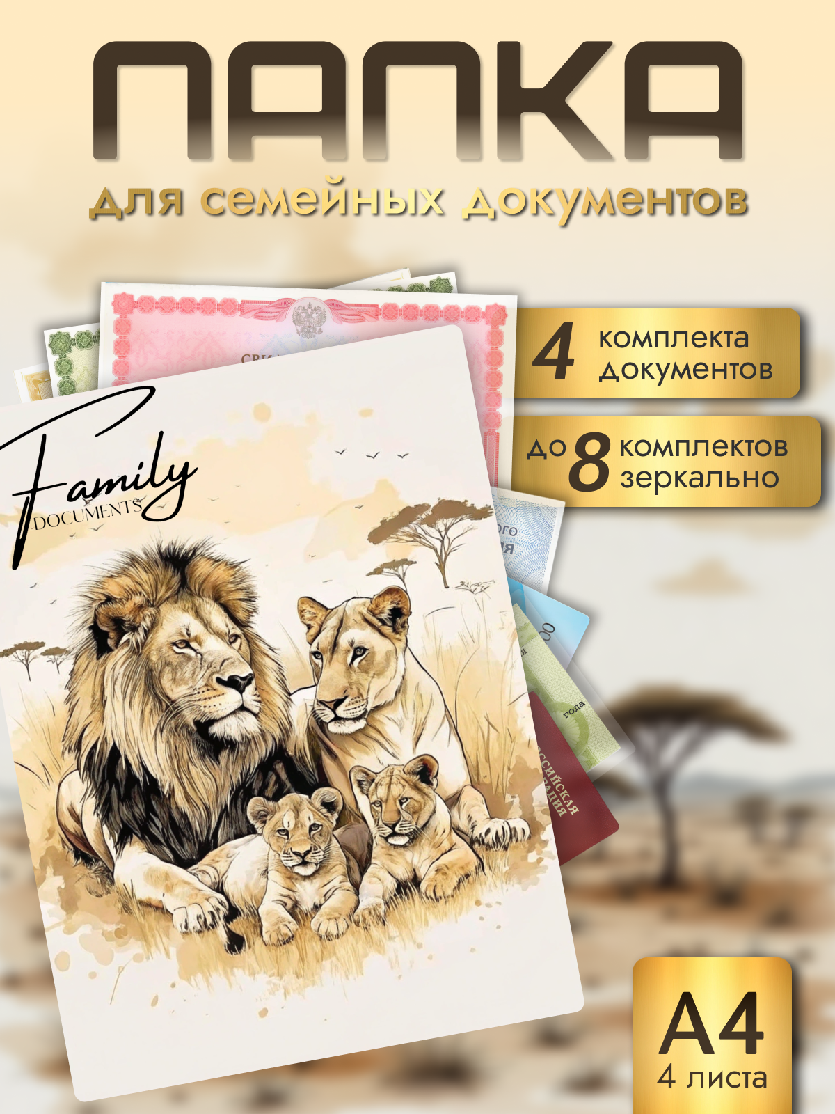 Папка-органайзер AXLER А4 - фото 1