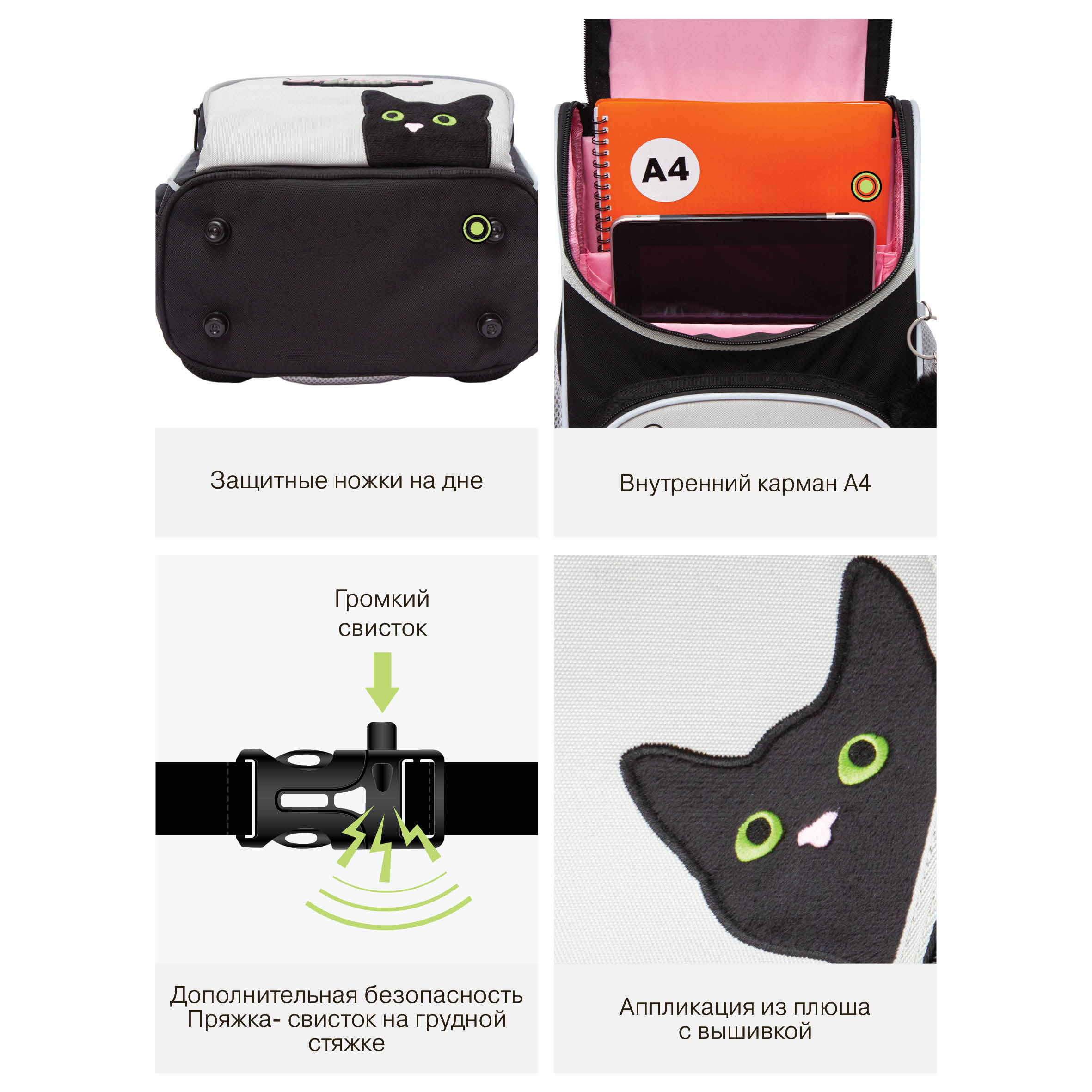 Ранец Grizzly для девочки - фото 11