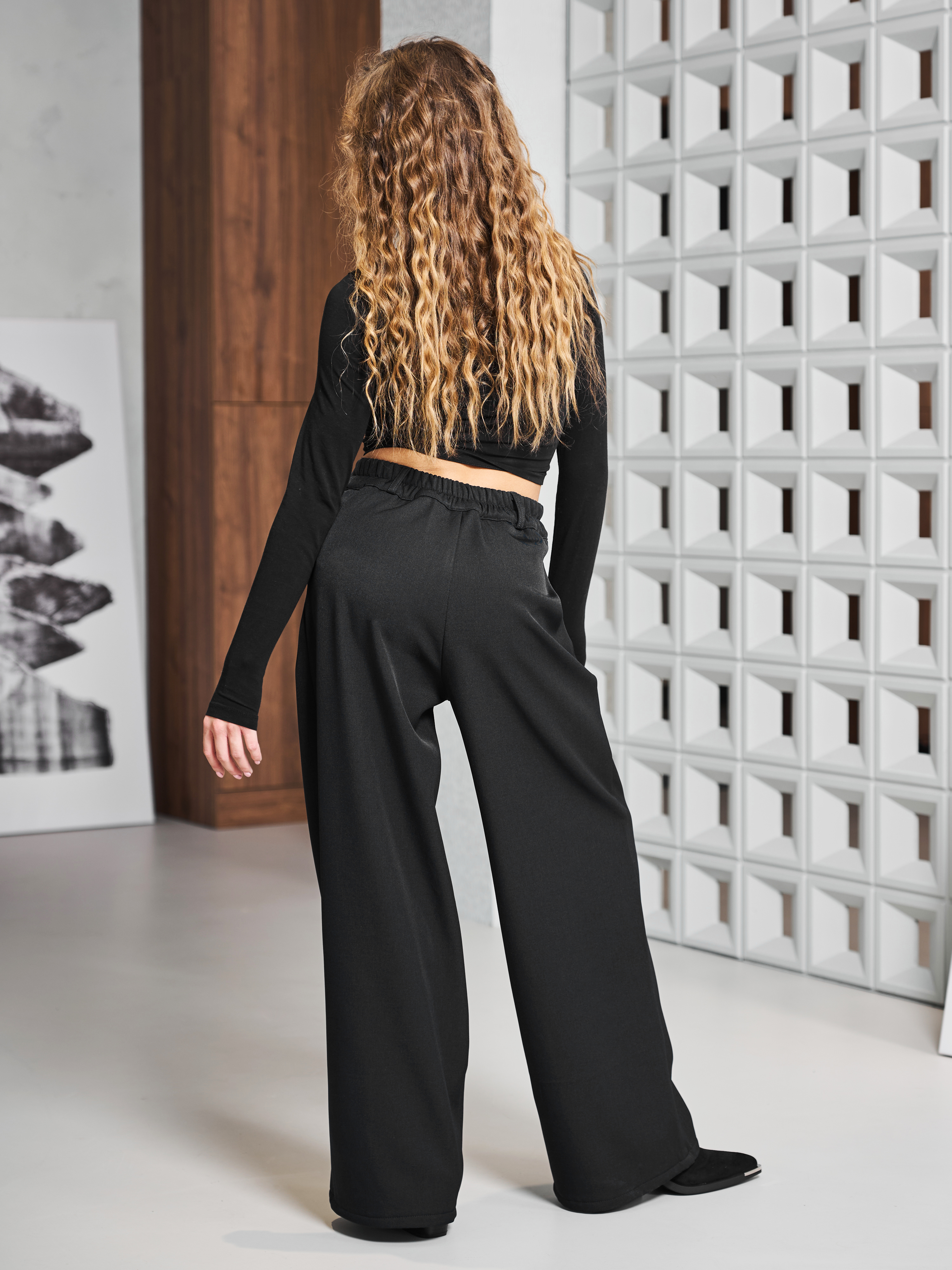 Брюки-палаццо СИНЯЯ МОДА WF501B-H39 - фото 11