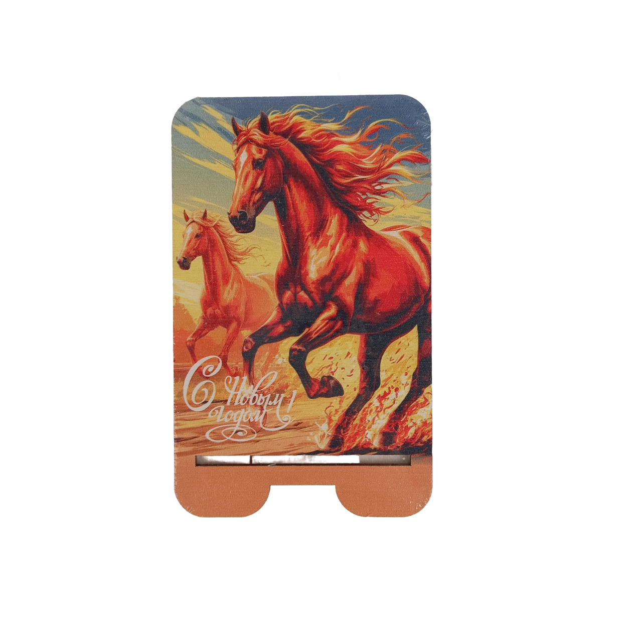 Подставка для телефона Задира новогодняя символ года Лошадь - фото 2