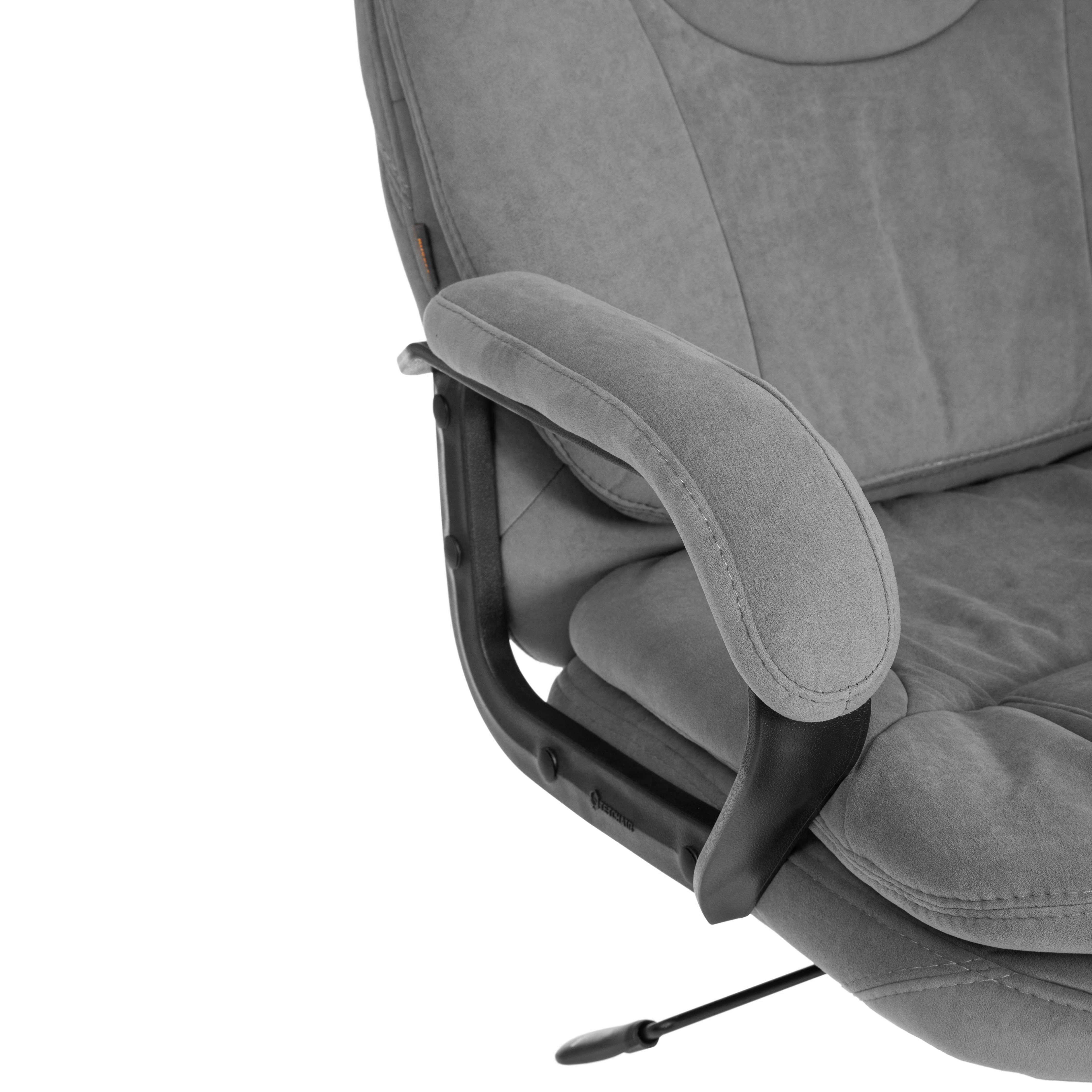 Компьютерное кресло TETCHAIR Комфорт Люкс велюр серый - фото 10