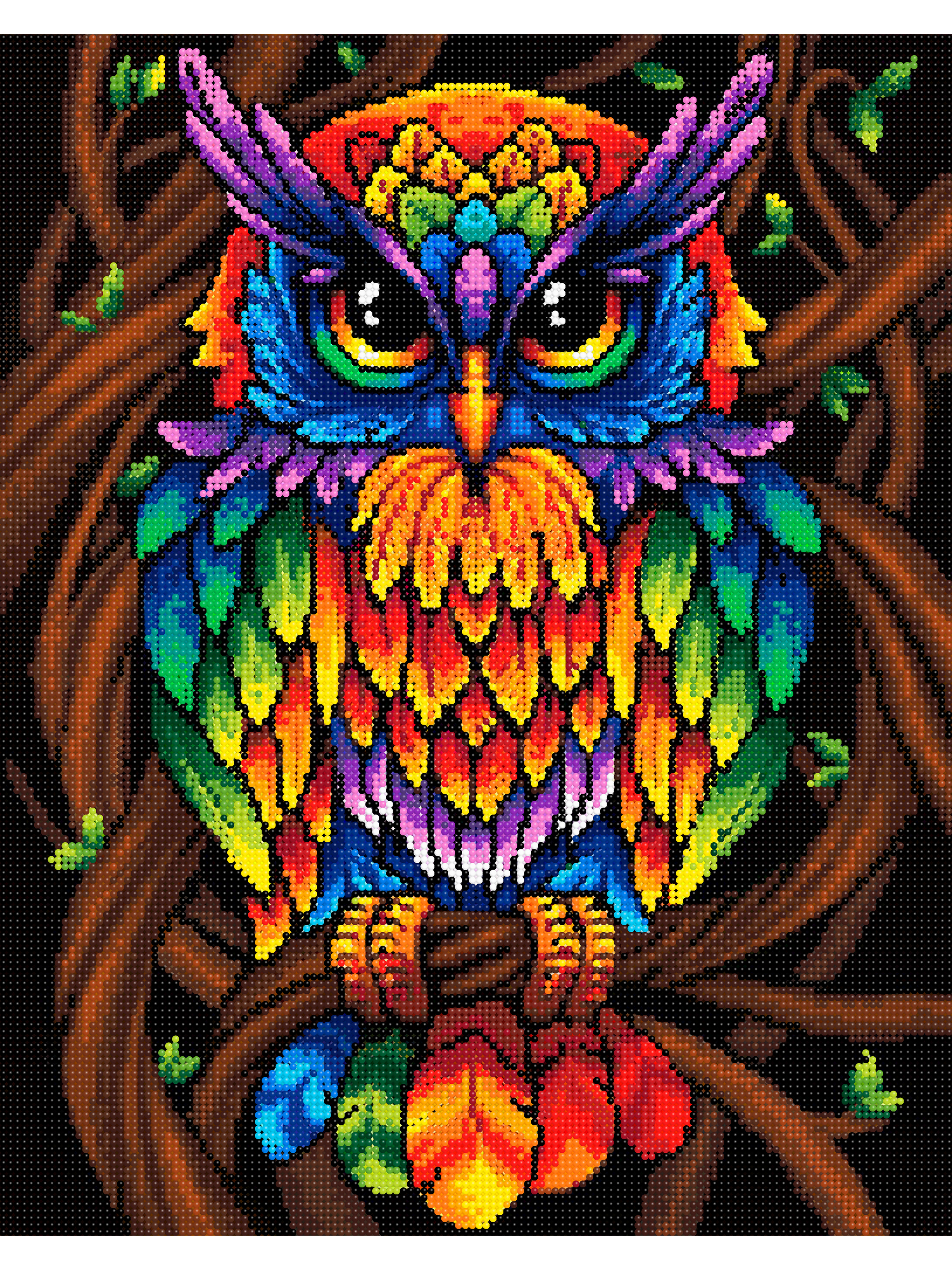 Алмазная мозаика Art sensation Яркая сова - фото 2