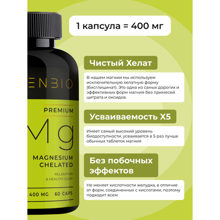 Магний хелат ENBIO бисглицинат