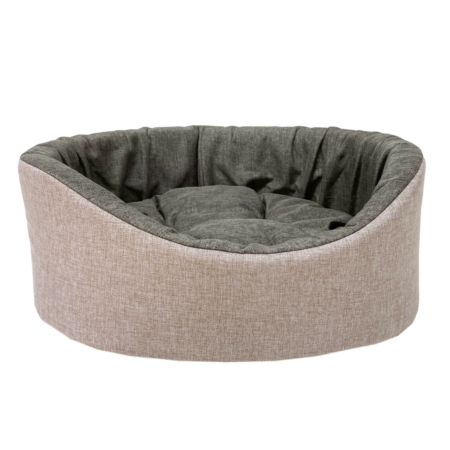 Лежанка для животных Homepet Melange Жаккард 49*43*17см Розово-коричневый - фото 1