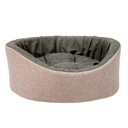 Лежанка для животных Homepet Melange Жаккард 49*43*17см Розово-коричневый