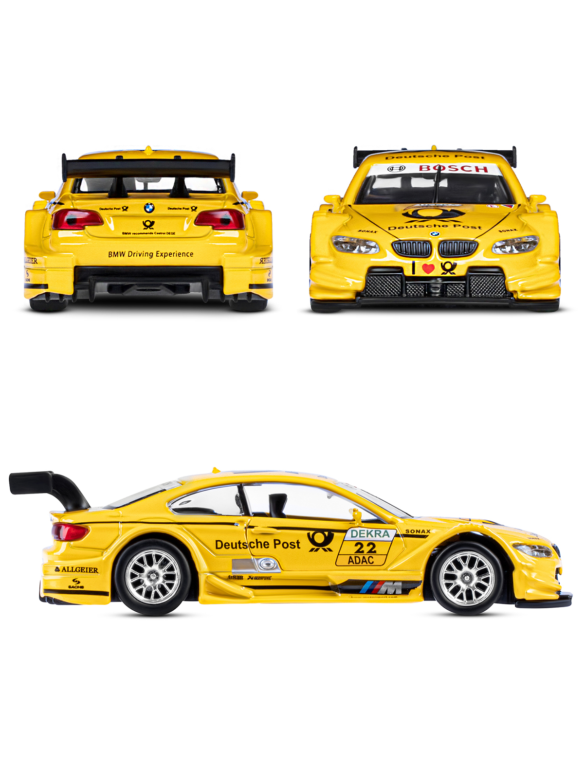 Автомобиль АВТОпанорама BMW M3 DTM 1:42 JB1251781 - фото 9
