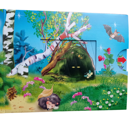 Книжка с задвижками Мозайка Лесные животные