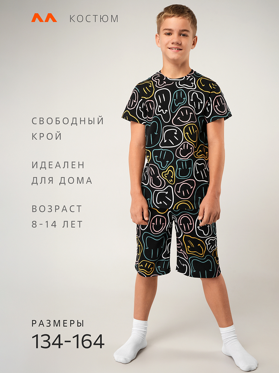 Шорты HappyFox HF4872SPсмайл.черный - фото 2