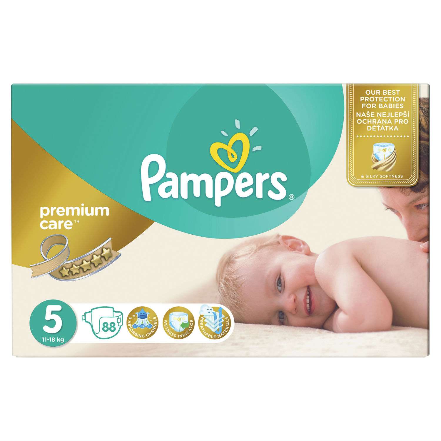 Подгузники Pampers Premium Care 5 (11-18 кг) 88 шт. - фото 2