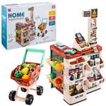 Игровой набор Ural Toys тележки и корзинки, касса, продукты