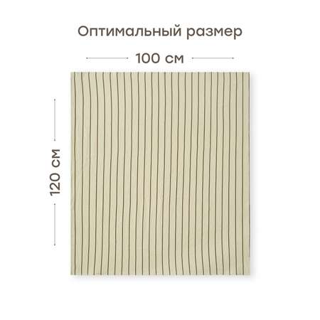 Пеленка муслиновая Happy Baby для новорожденных 120х100 см