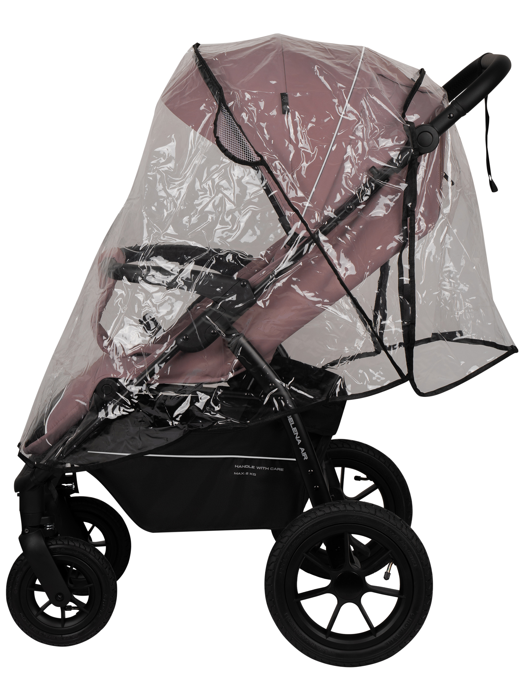 Коляска прогулочная JOVOLA Selena Air new розовый - фото 11