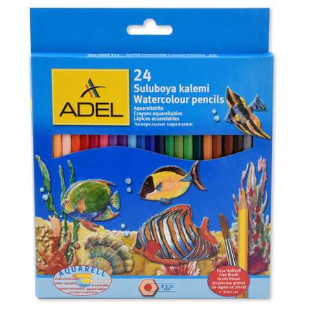 Карандаши акварельные Adel 24 шт.