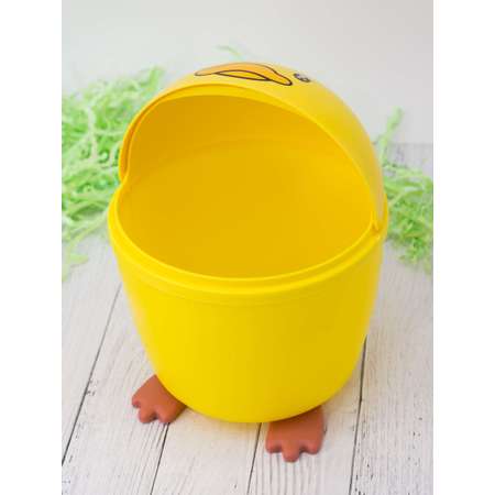 Контейнер для мусора iLikeGift Little duck yellow