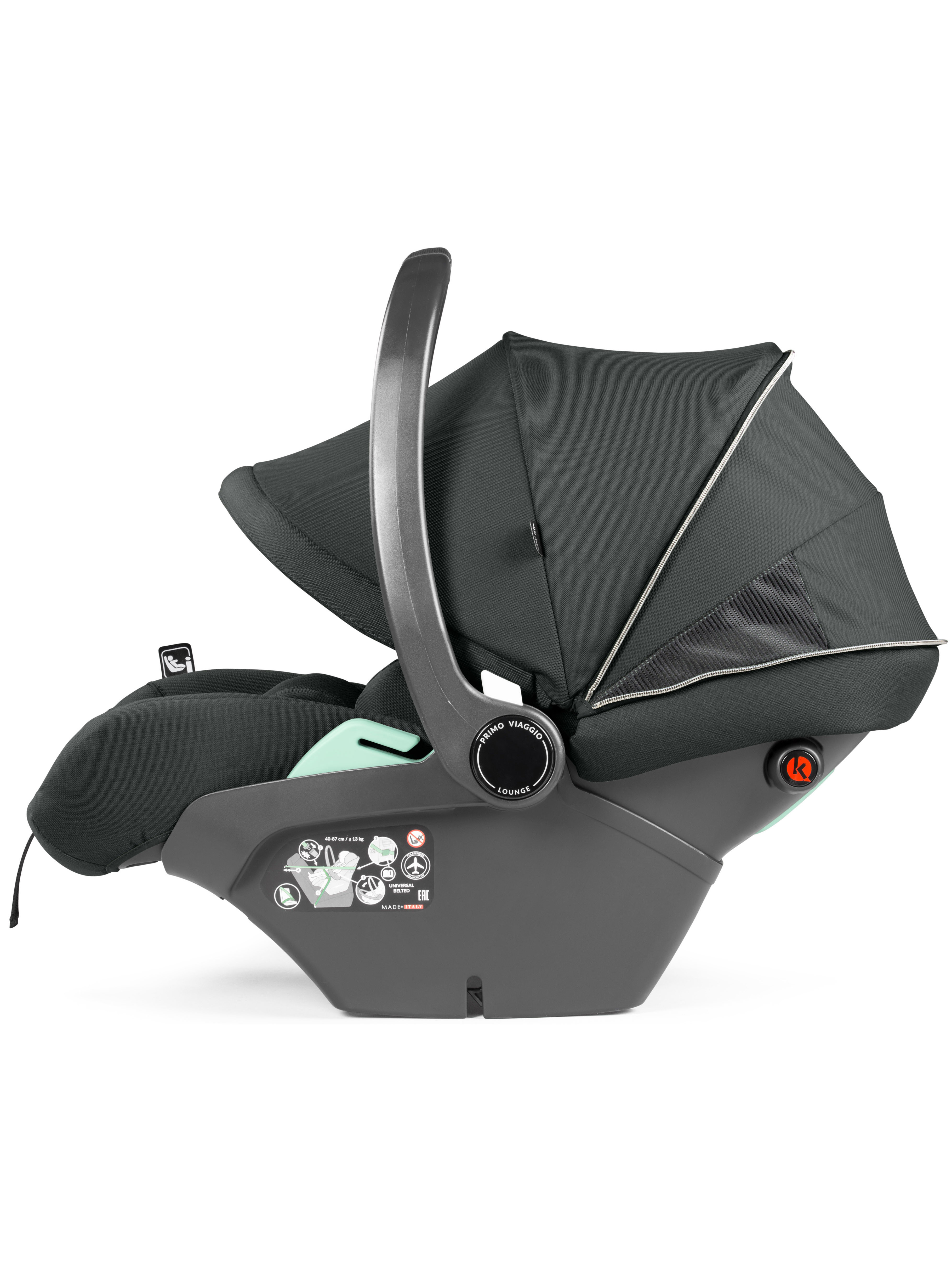 Автокресло Peg-Perego Lounge 0 (0 -13 кг) зеленый - фото 21