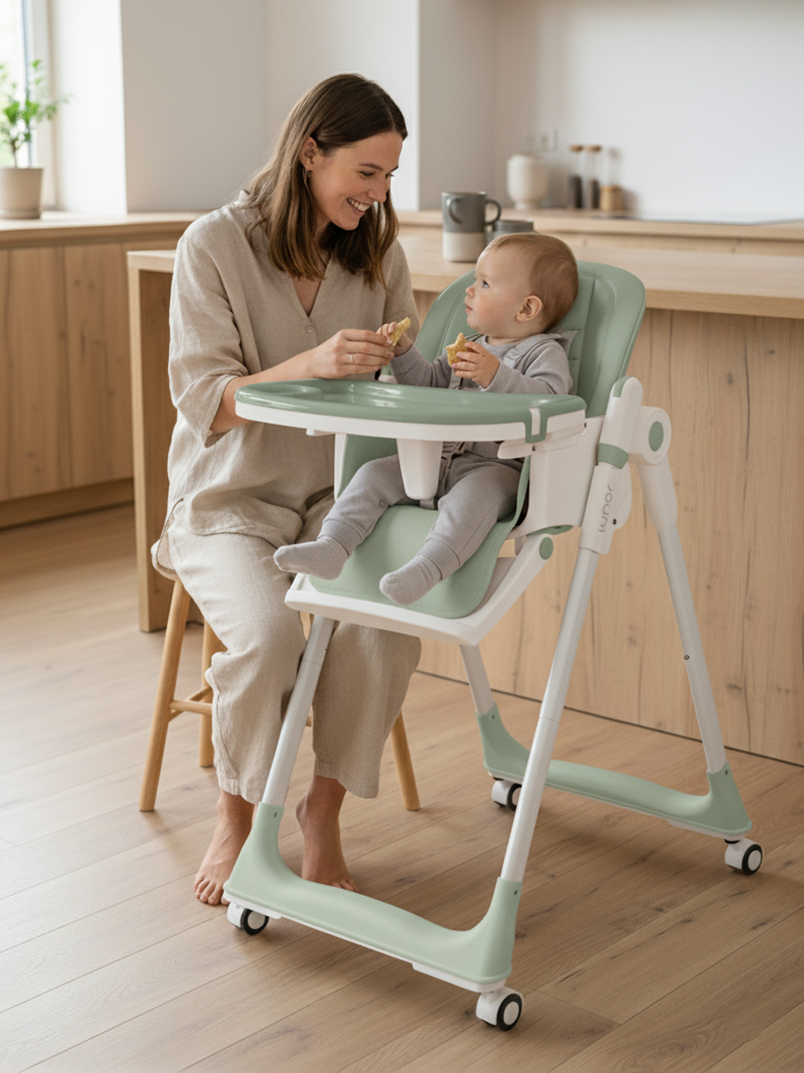 Стульчик для кормления Tomix Lunar зеленый - фото 15