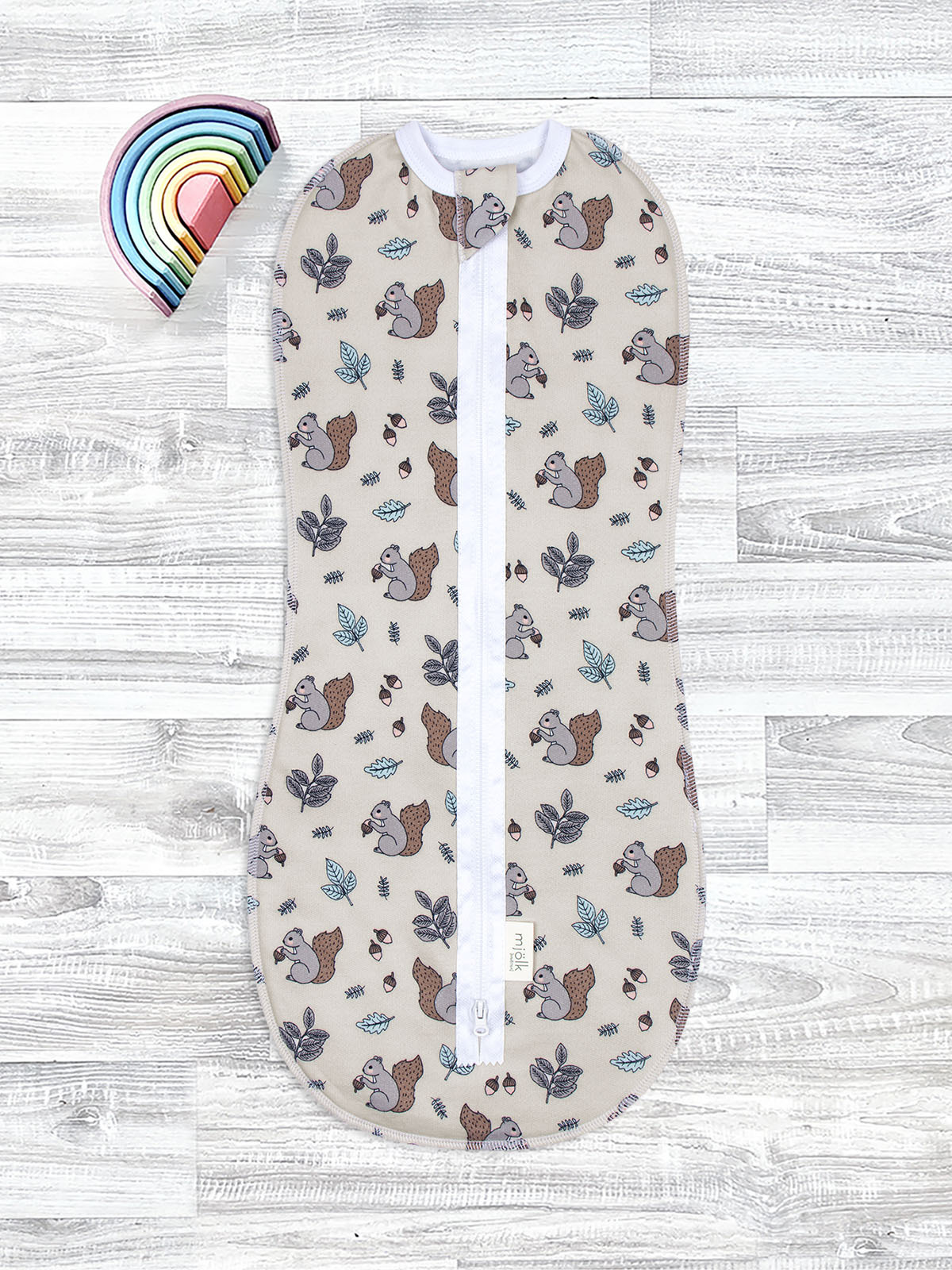 Конверт пеленальный (кокон) Mjolk бежевый - фото 2