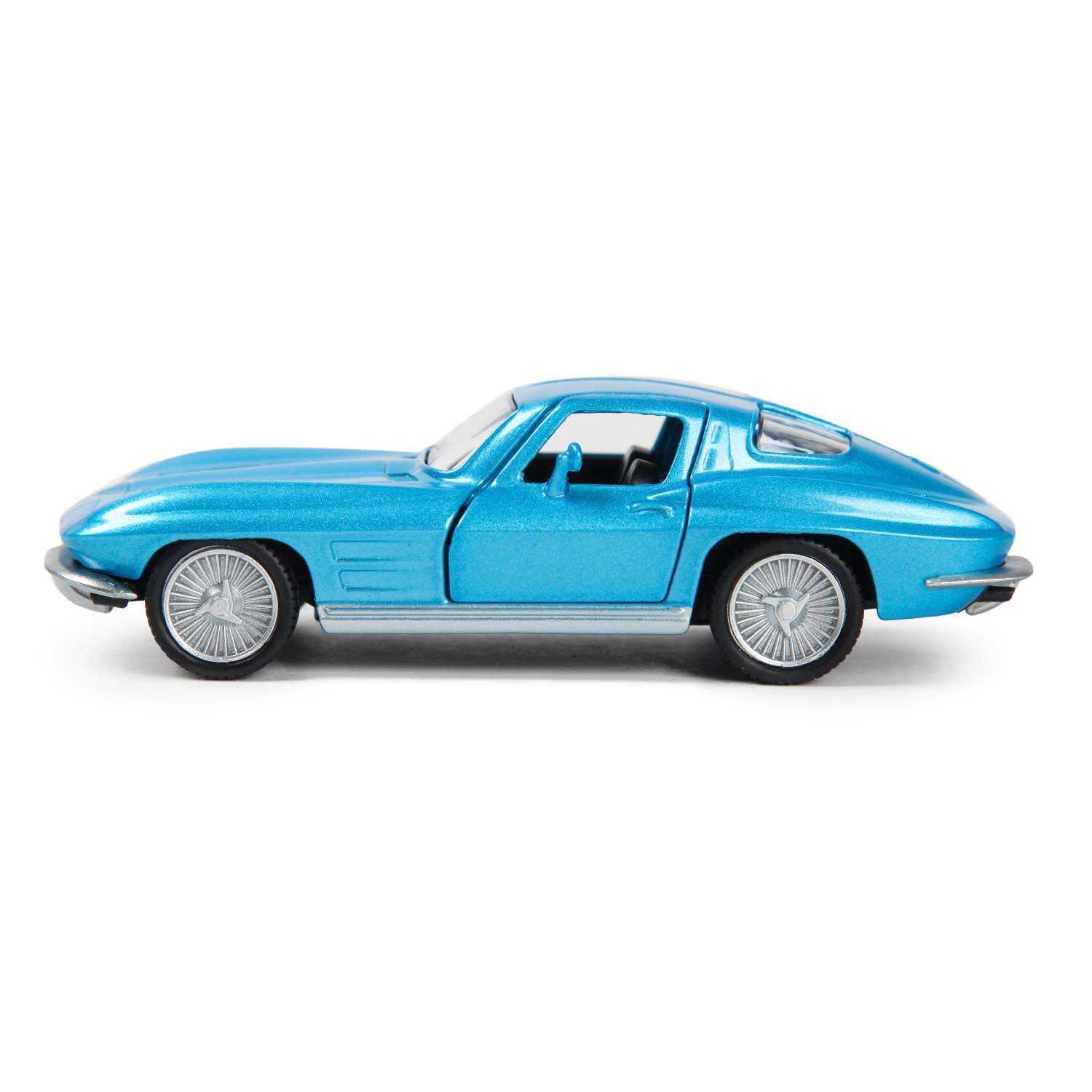 Автомобиль Mobicaro Chevrolet Corvette Stingray Split Window 1:32 голубой 544058 - фото 3