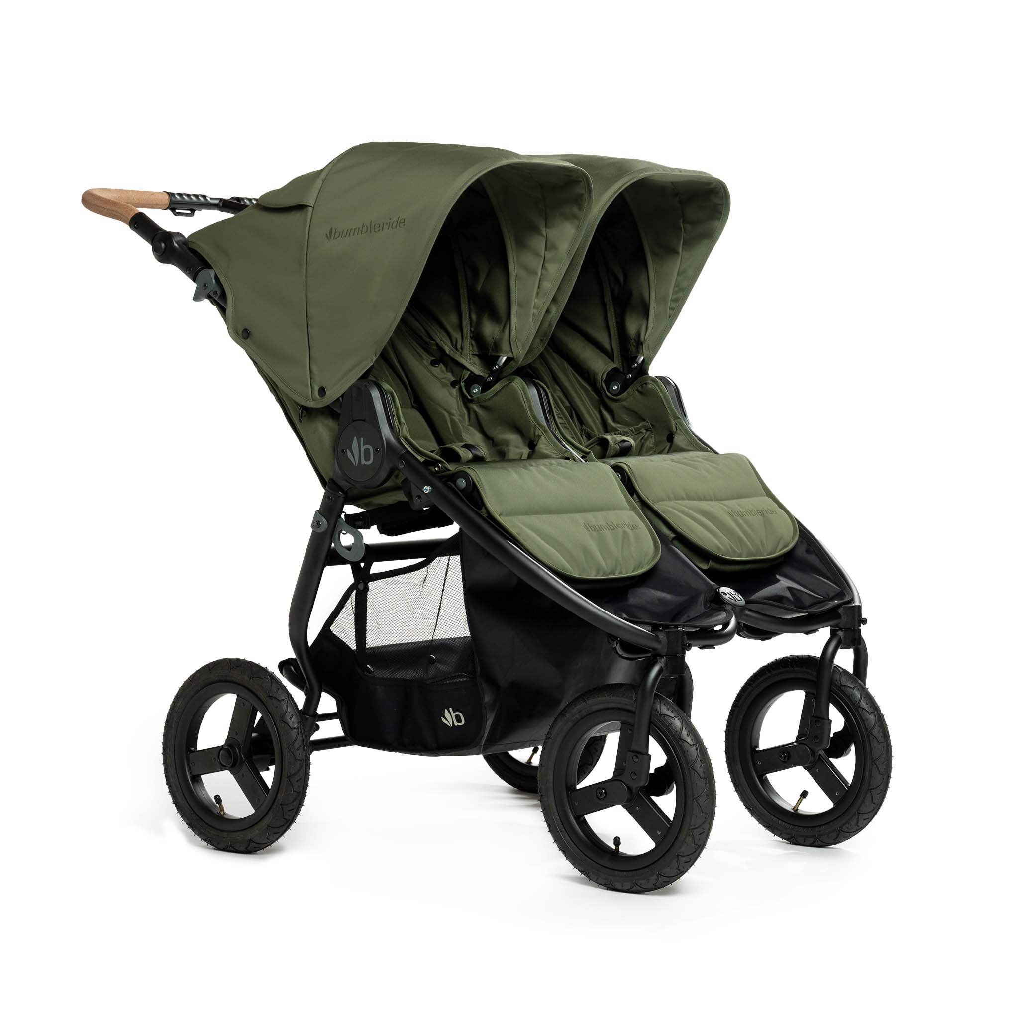 Коляска прогулочная Bumbleride Indie Twin 2025 / Olive - фото 9