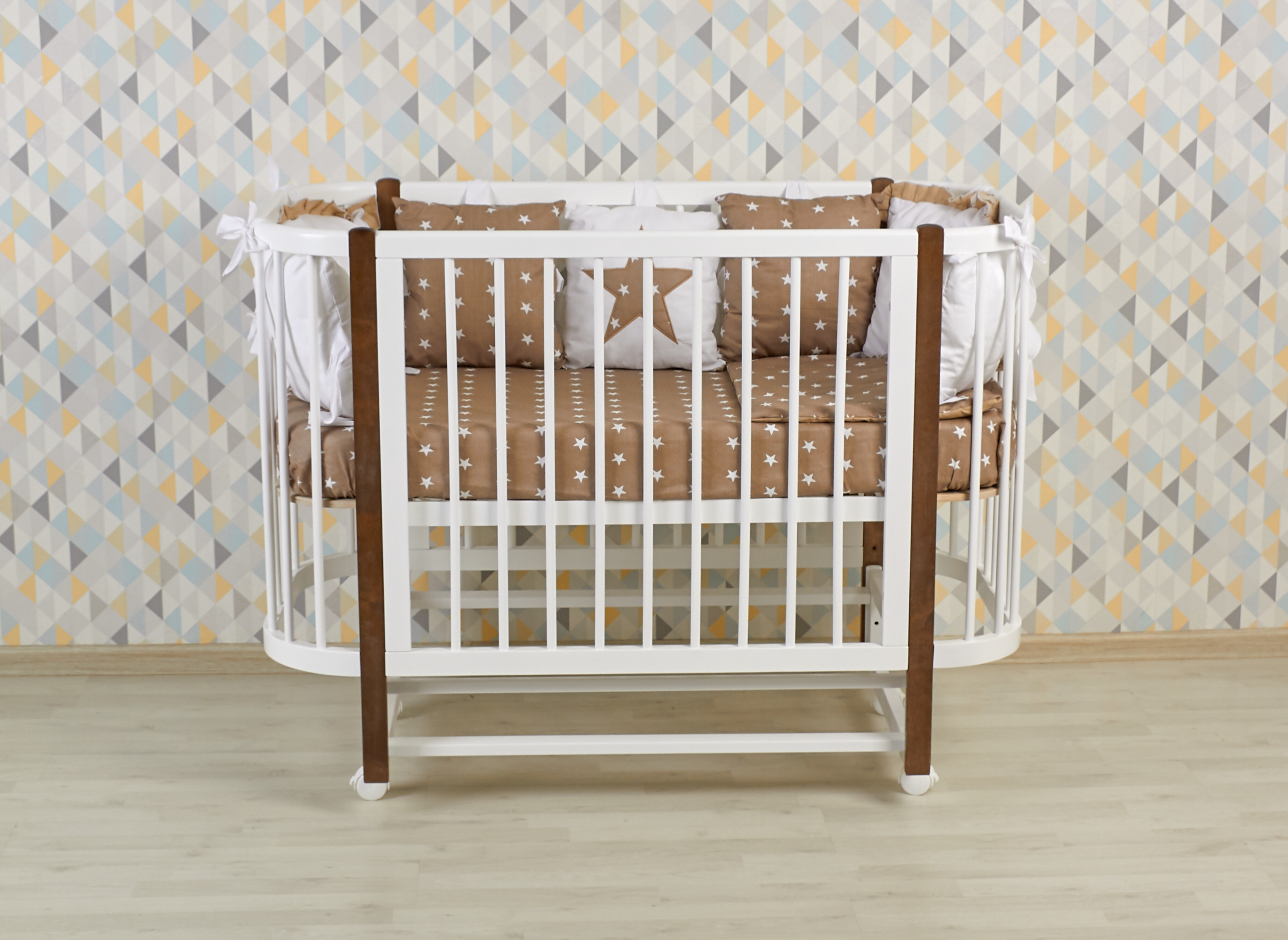 Детская кроватка Polini kids прямоугольная, продольный маятник - фото 23