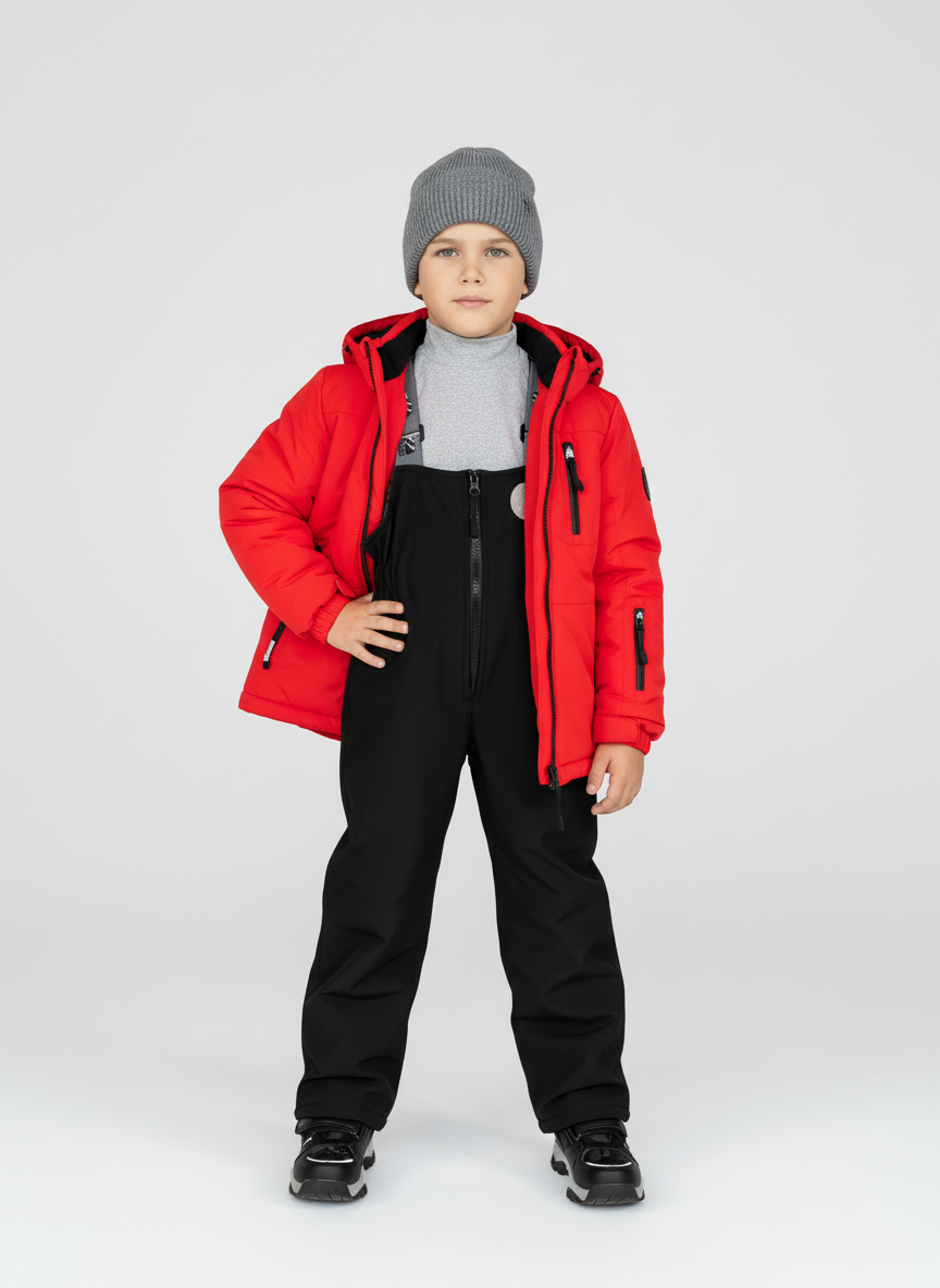 Полукомбинезон Arctic kids 60-021 черный - фото 2