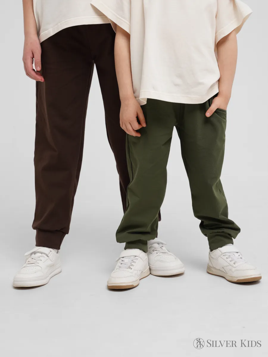 Спортивные брюки 2 шт Супер Пупс 2пр/штаны/хаки/шоколад - фото 24