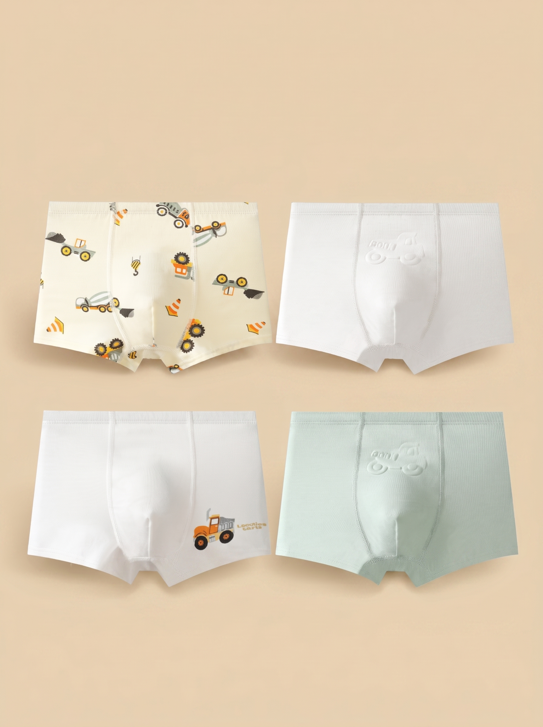 Трусы 4 шт Bambooland Boxer-Constructions - фото 1