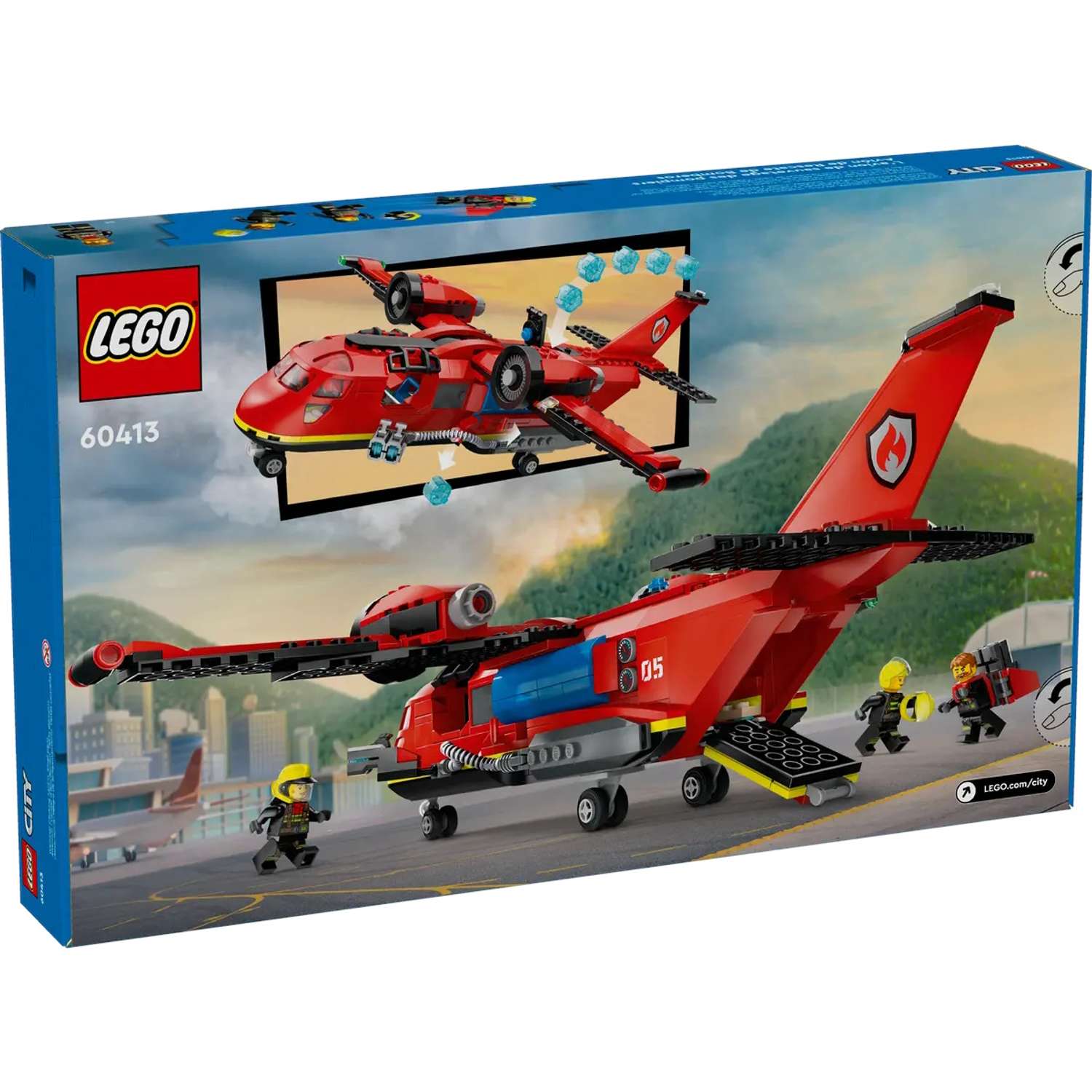 Конструктор LEGO City Пожарно-спасательный самолет блочный - фото 6
