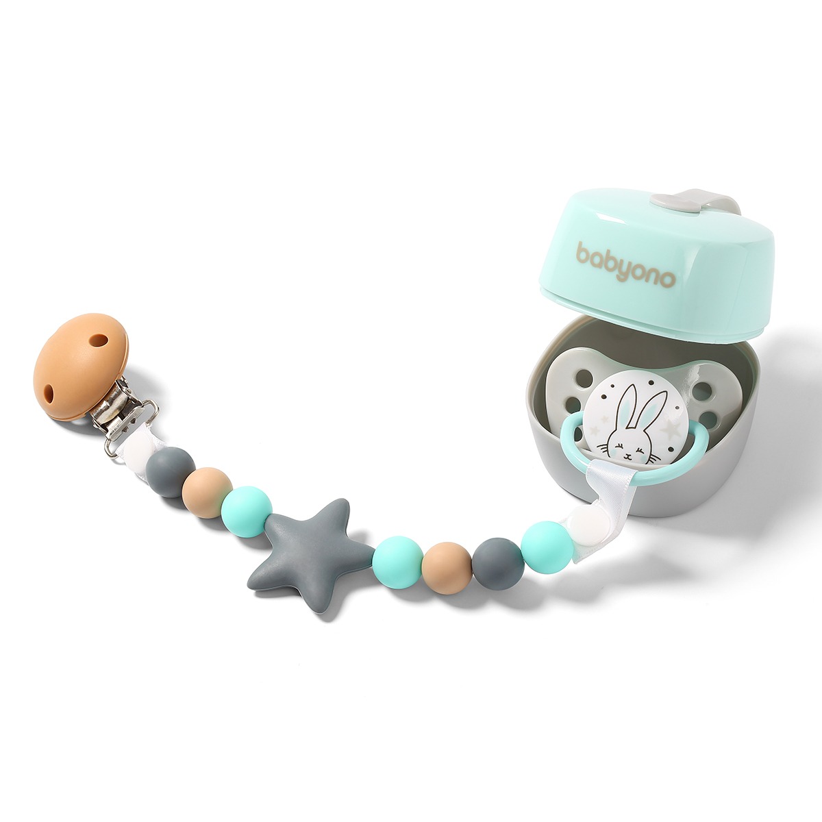 Пустышка Babyono ортодонтическая от 0 мес. 2 шт. - фото 10