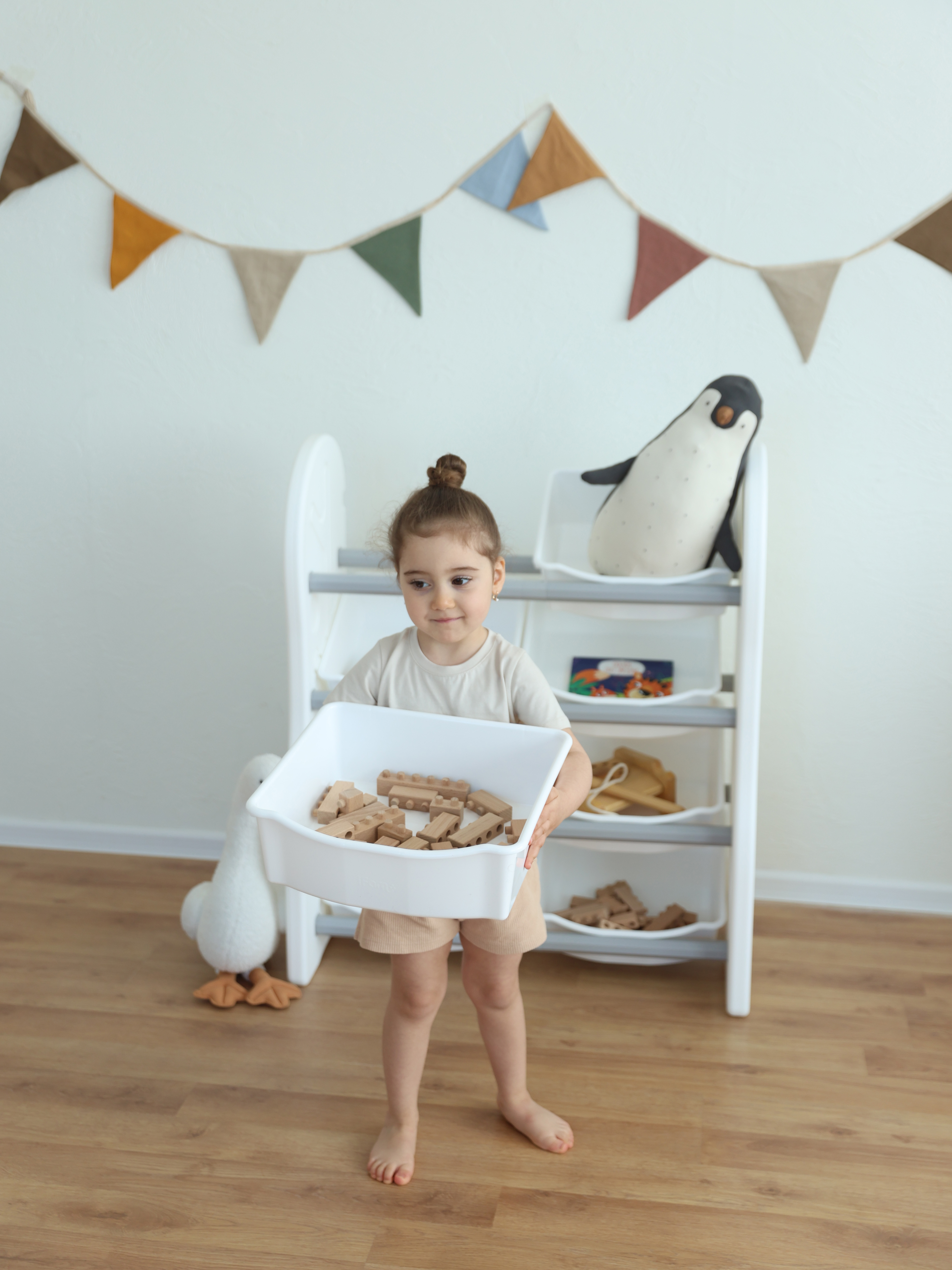 Стеллаж для игрушек Ifam DesignToy-1 Серый - фото 10