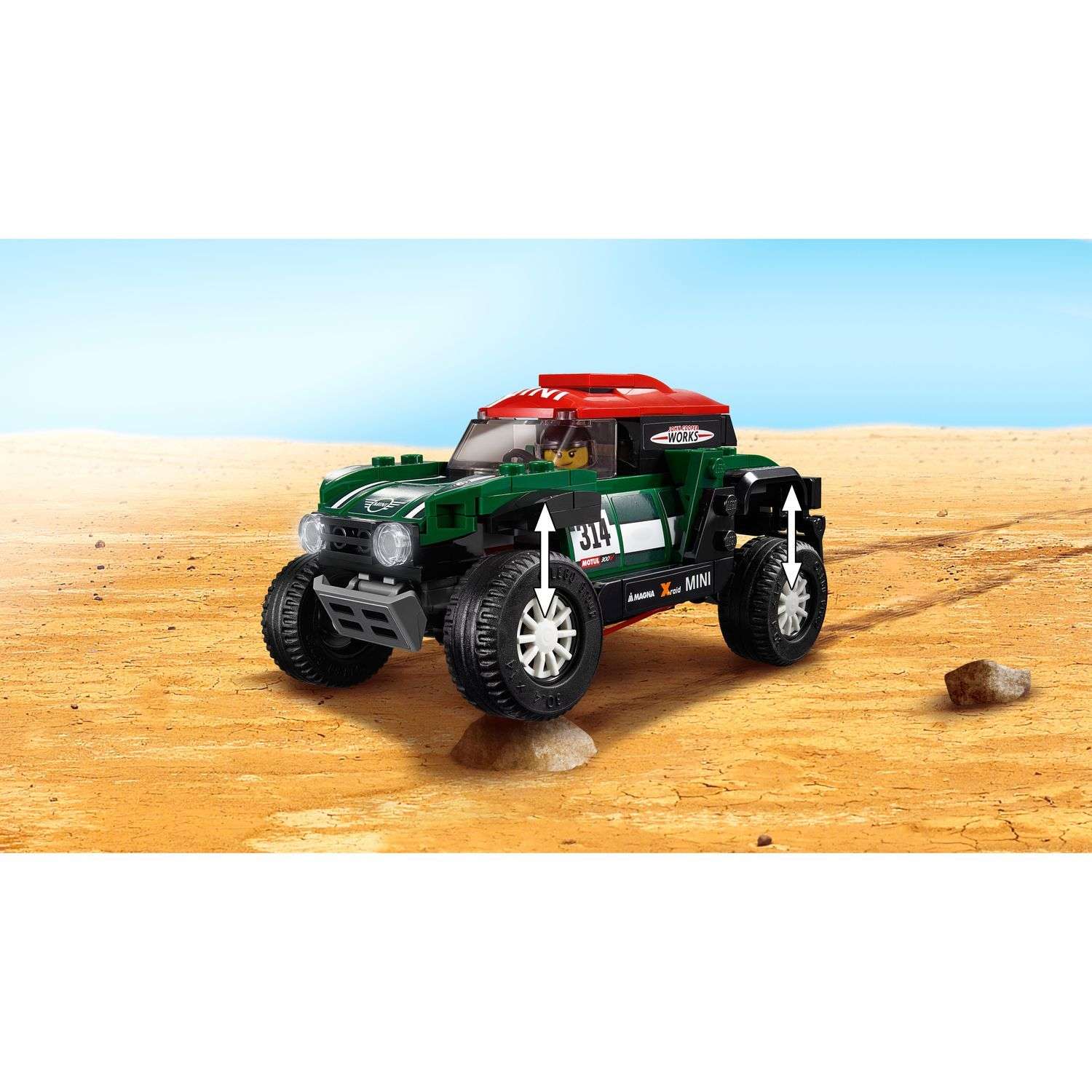 Конструктор LEGO Speed Champions Mini Cooper 1967 и 2018 блочный - фото 7