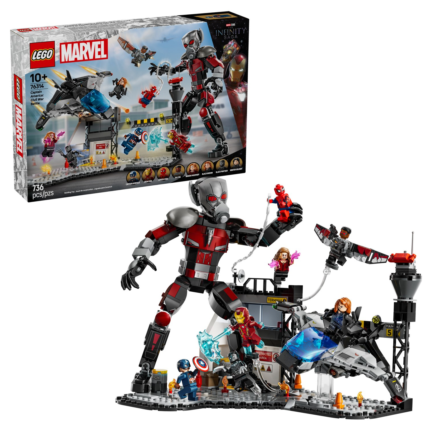 Конструктор LEGO Marvel Super Heroes Капитан Америка Противостояние блочный - фото 1