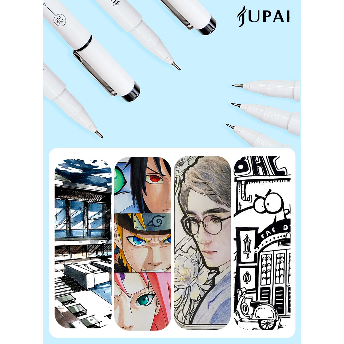 Ручка линер Jupai 6 шт. - фото 12