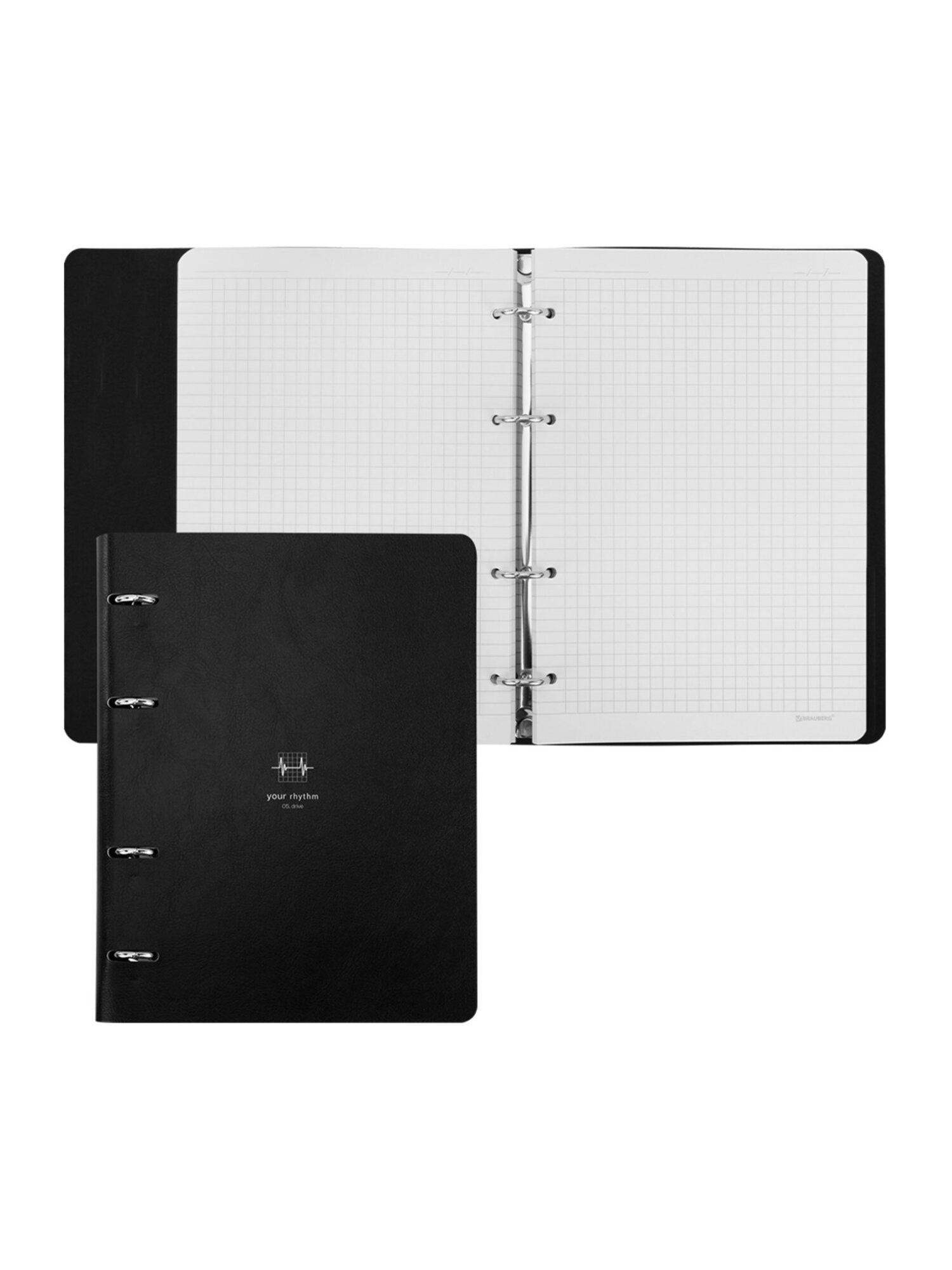 Тетрадь со сменным блоком Brauberg клетка 120 лист. - фото 7