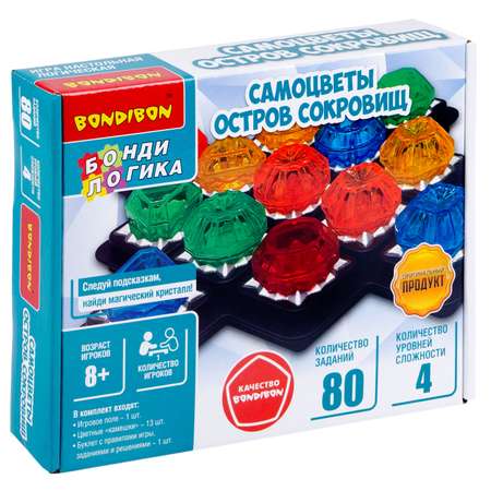 Настольная игра Bondibon логическая САМОЦВЕТЫ