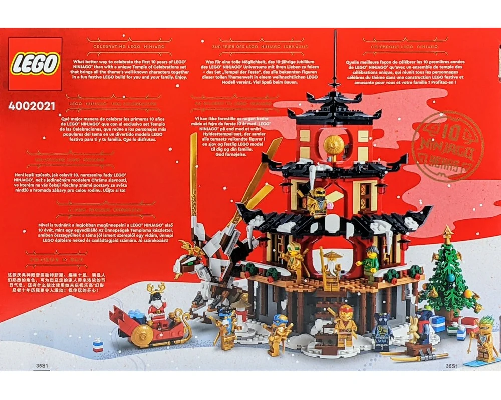 Изображение товара Конструктор LEGO NINJAGO 4002021 Храм праздников из деталей