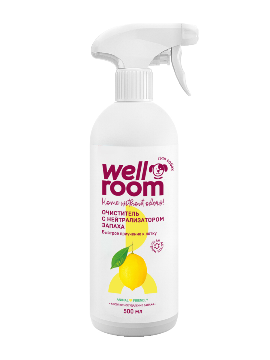Нейтрализатор запаха Wellroom против меток собаки цитрус 500мл - фото 1
