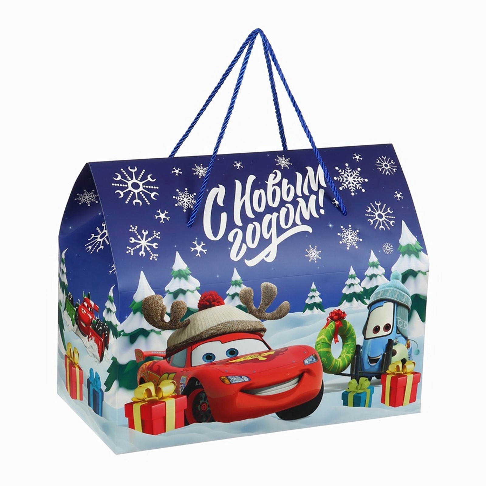 Пакет-коробка Дарите Счастье "С Новым годом", 37 х 33 х 20 см - фото 2