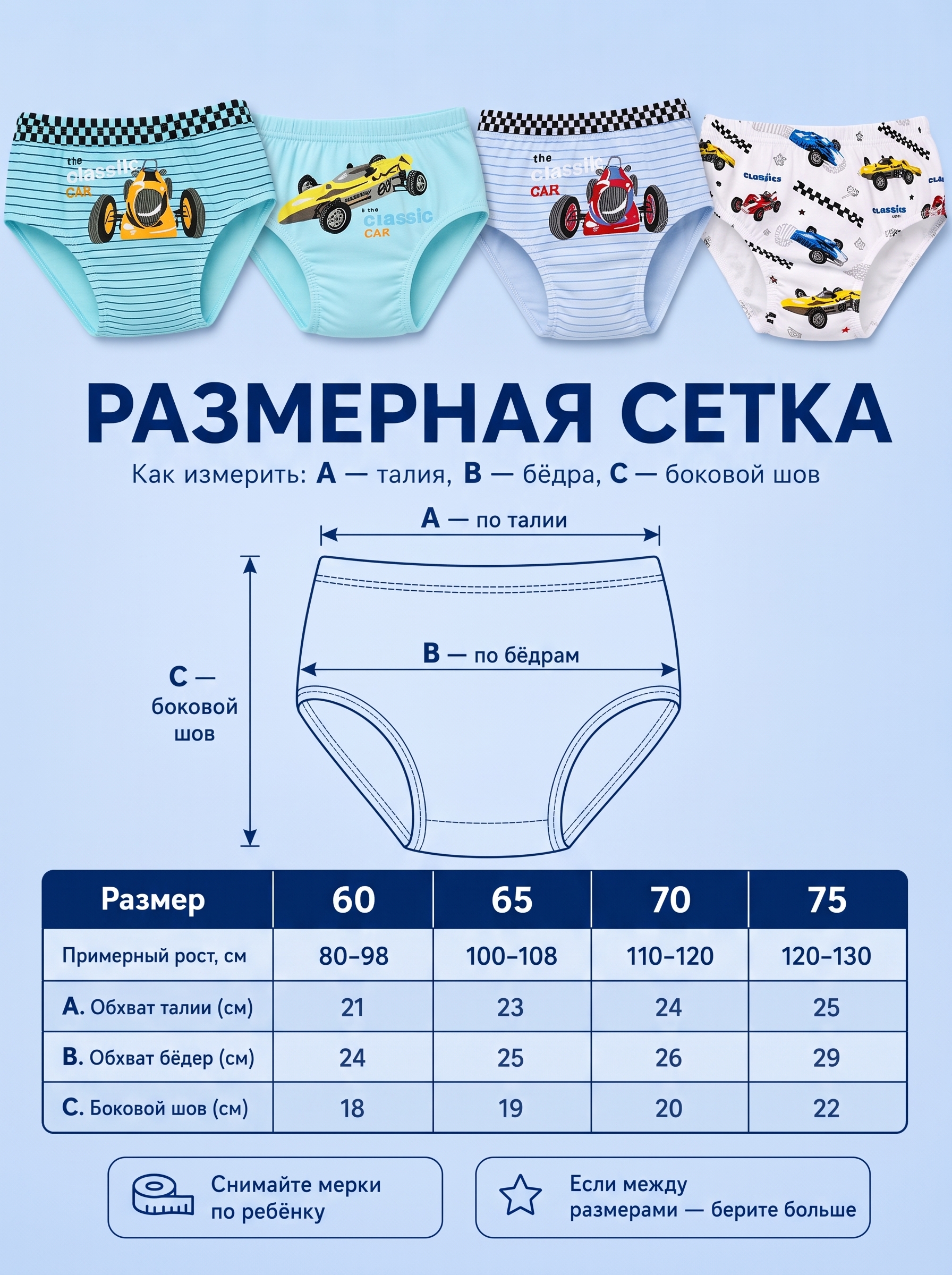 Трусы 5 шт Bambooland Pantie-SportcarNEW - фото 11