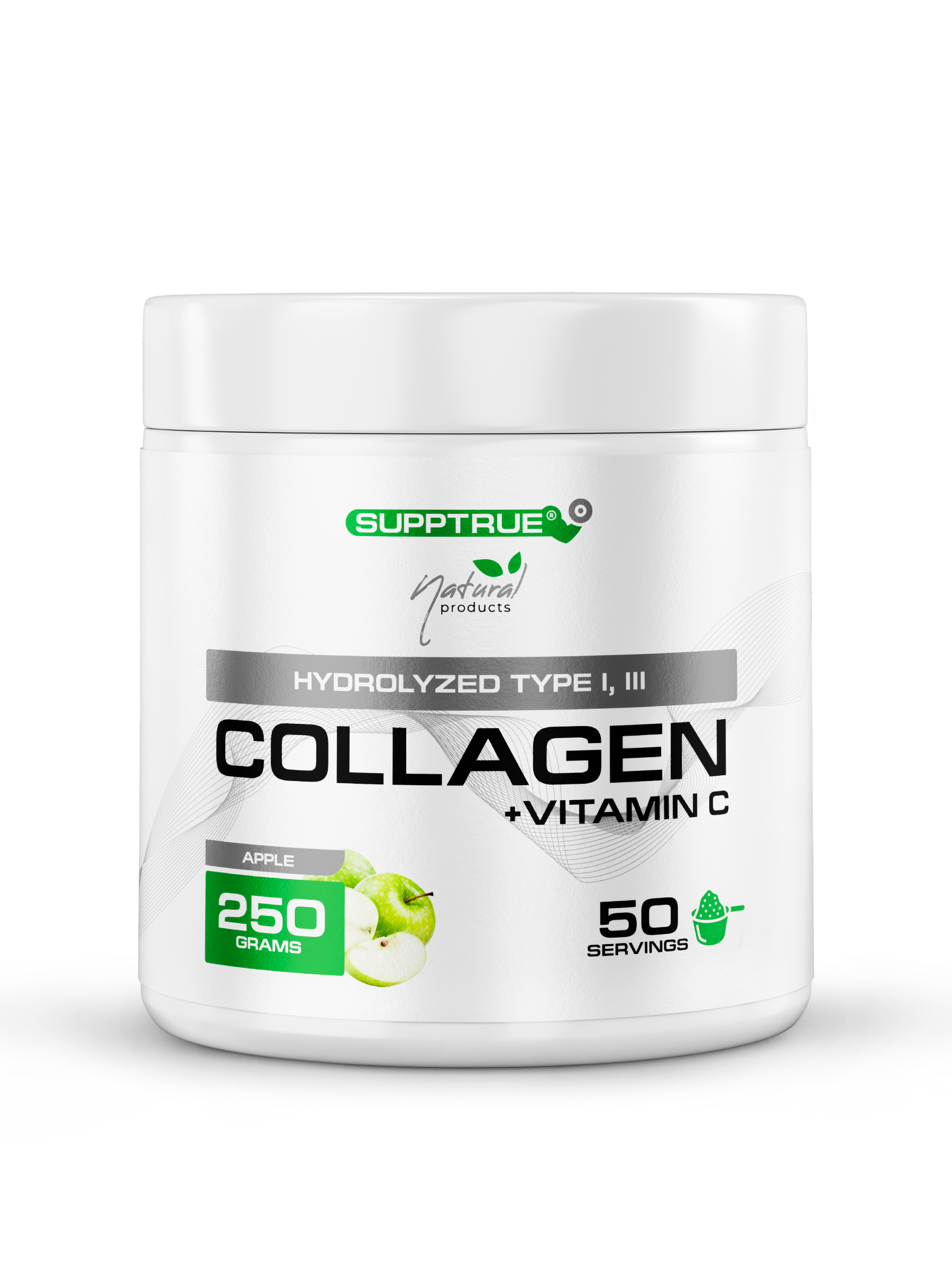 Коллаген SUPPTRUE Говяжий 250 г. со вкусом яблока - фото 8